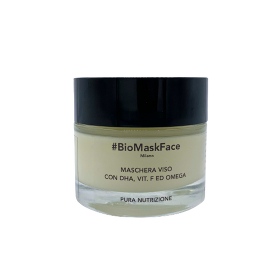 <transcy>FACE MASK WITH DHA AND VITAMIN F - PURE NUTRITION</transcy>